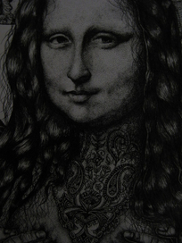 Старая работа, но люблю её "Мона моими глазами"