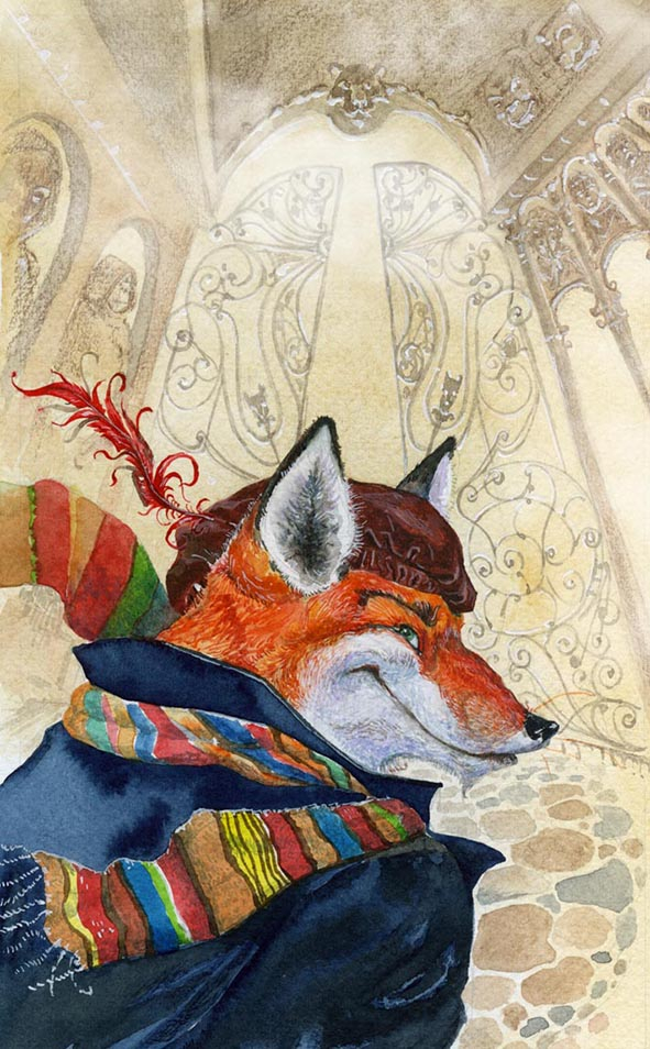 Иллюстрация к фантастической истории "Лис Улисс"