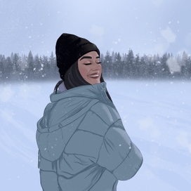 Снежная зима