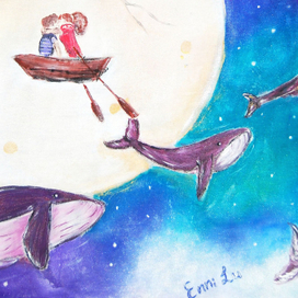 Kissing under  the stars