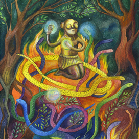 Женщина со змеями