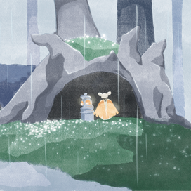 Дождь в лесу