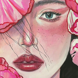 Портрет в цветах