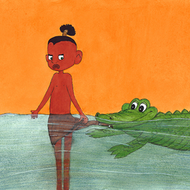 Крокодиловы слезы. Иллюстратор Катя Сетунова