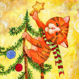 Новогодние коты