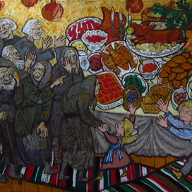 рождественский пир для стариков из богадельни