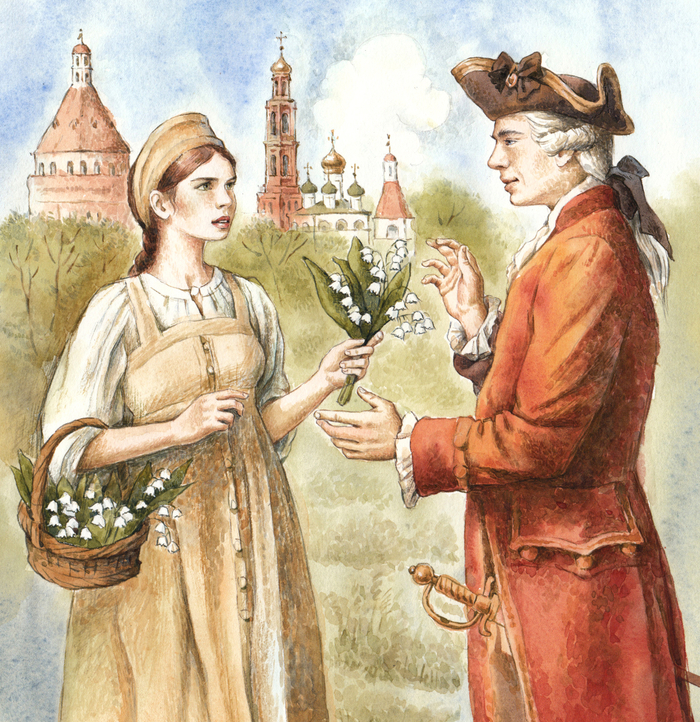 Иллюстрация к повести "Бедная Лиза" Н.М.Карамзин