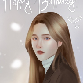 портрет открытка