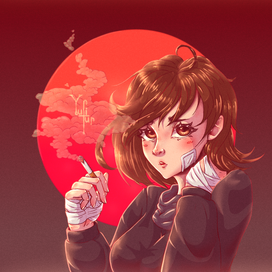 Девушка с сигаретой