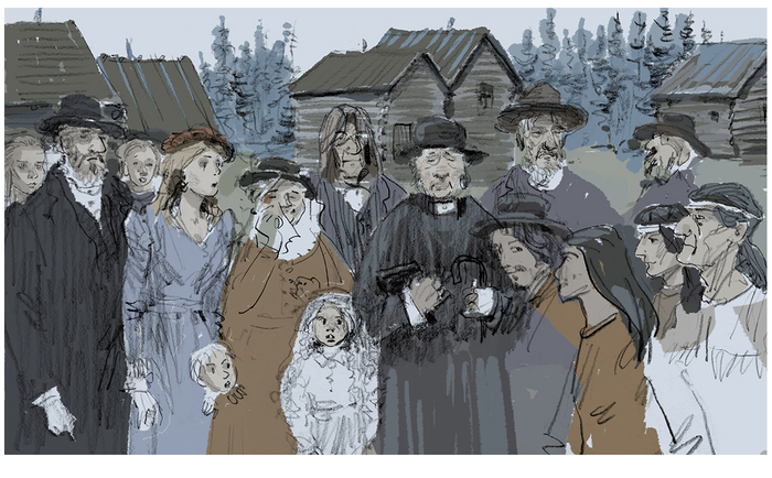 Эскизы к Д. Кервуд 