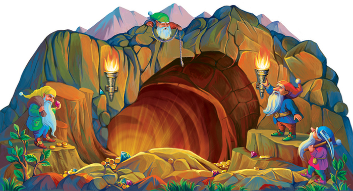 Декорация к настольной игре "Сокровище дракона"