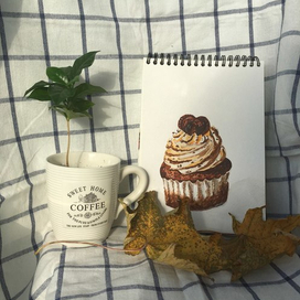 Капкейк и кофе