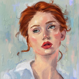 Портрет в стиле масляной живописи 