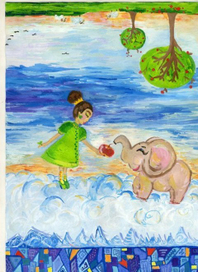 По під хмарами - над деревами.