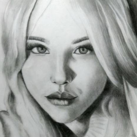 A portrait beautiful girl