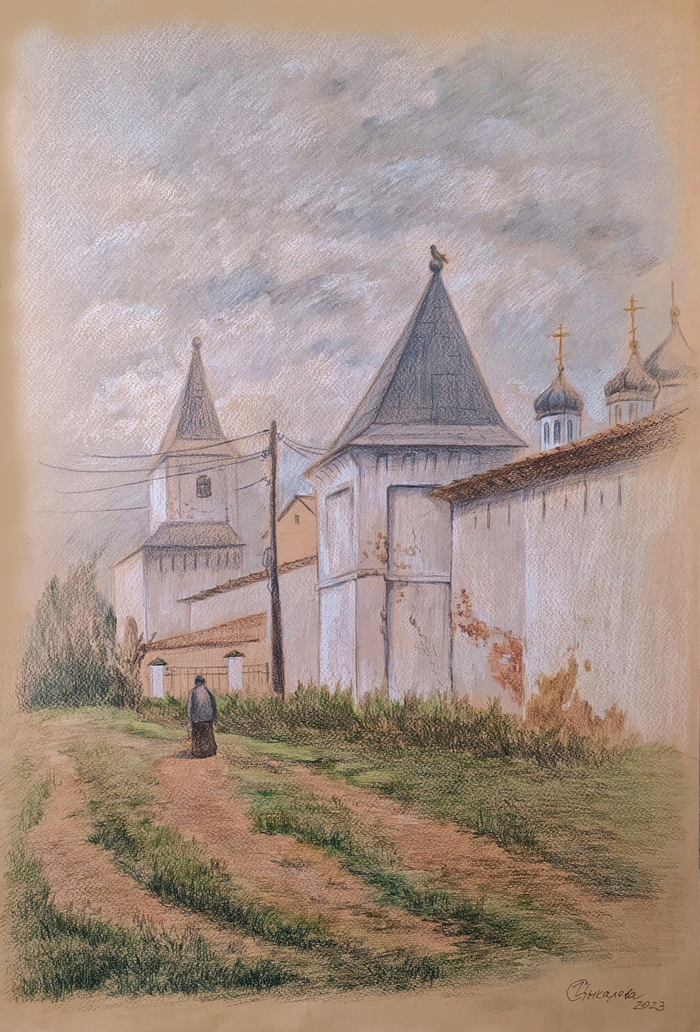 у стен Мещовского монастыря