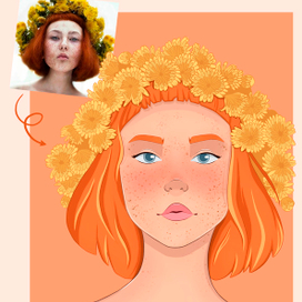 Портрет в стиле мульт. портрет