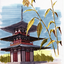 японская архитектурная абстракция