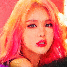 Pony art is painted with oil paints.