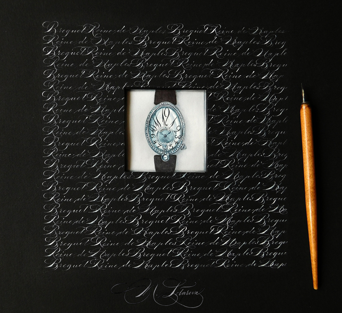 серия "Chronologie", каллиграфия как часовой механизм
