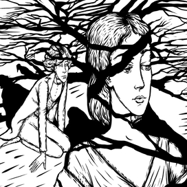 Book Illustration. The Nightingale and the Rose by Oscar Wilde