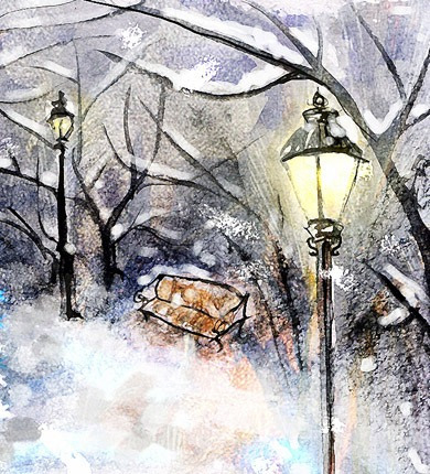 Зима в парке