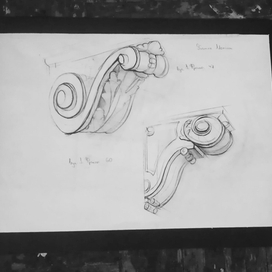 Эскиз гипсовой лепки