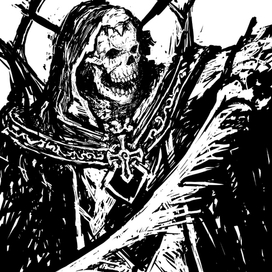 Скелет монах