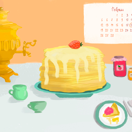 иллюстрации к книгам и календарям