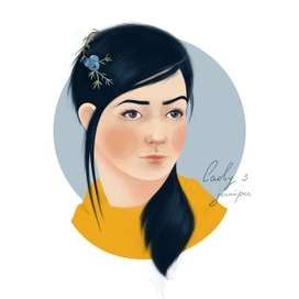 Девушка и можжевельник