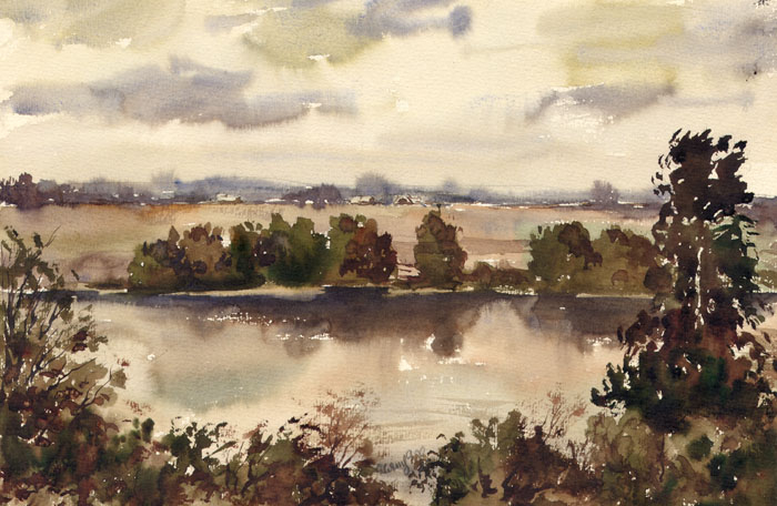 Озеро. Осень