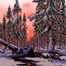 Зимний закат