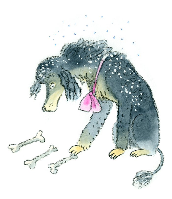 Татьяна Макарова "Снег отправляется в город" иллюстрация