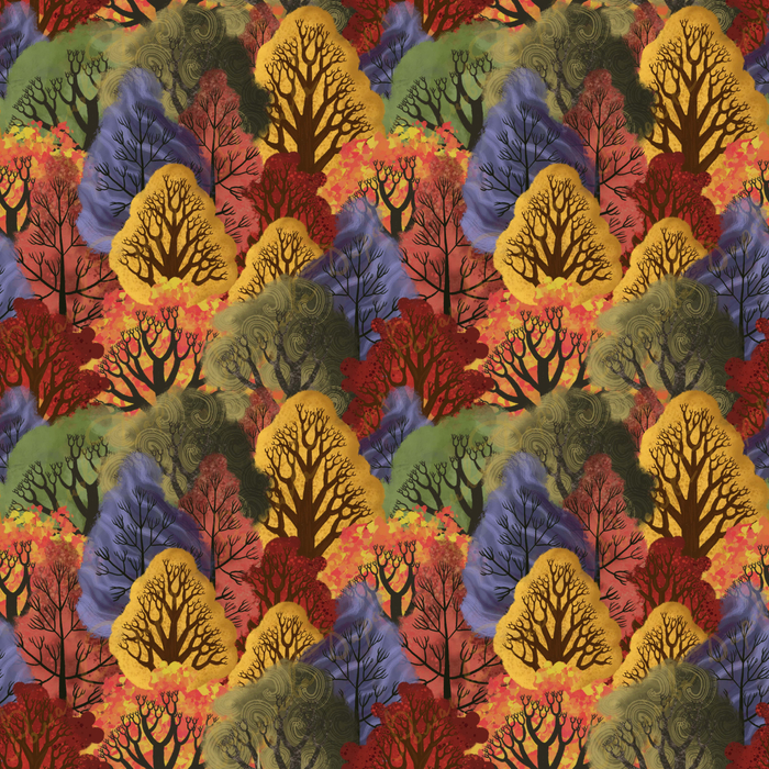 Паттерн бесшовный «лес»