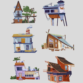 Серия концептов зданий