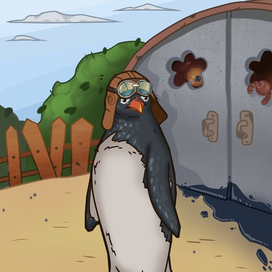 Смешарик Пин в реалистичных пропорциях