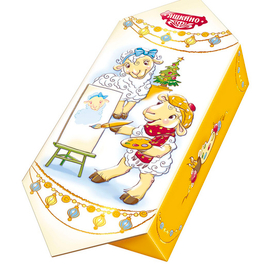 "Мастерская художника". Иллюстрация для сладких НГ подарков