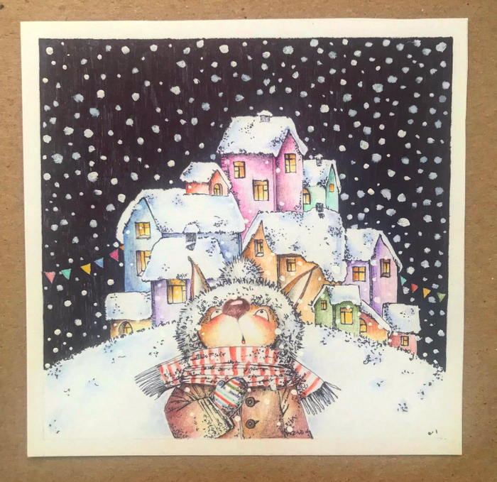 Снежинка на варежке