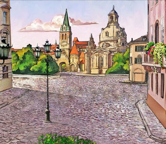 Фрагмент фона анимационного рекламного ролика