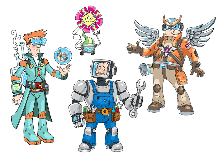 персонажи к комиксу