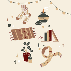 Новогодний сет для блога