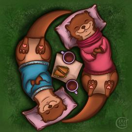 Летний отдых друзей выдрочек