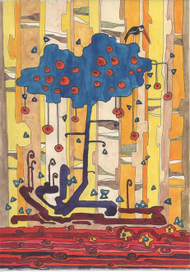 синее дерево