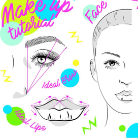 Схема макияжа faceshart