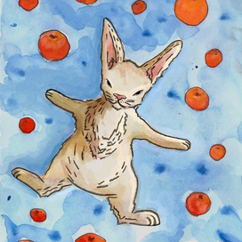 Кролик и мандарины 