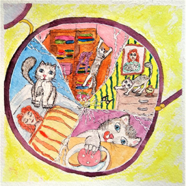 Озорная кошка