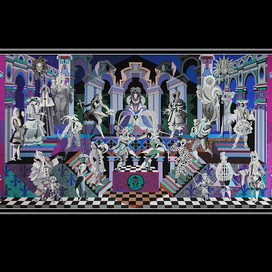 Спектакль. Игра марионетками. ( центральная часть )