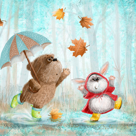 Зверюшки под дождем