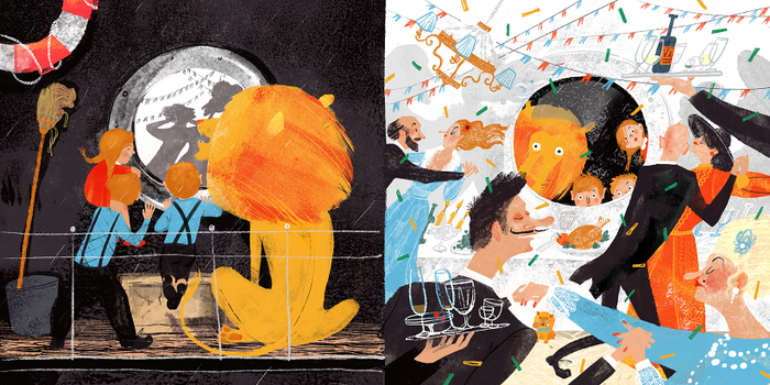 Иллюстрация для авторской тихой книги "Домой"