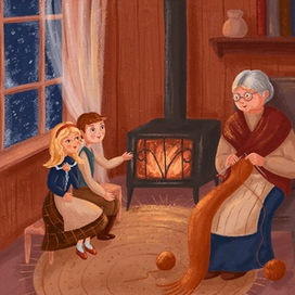 Иллюстрация для книги Г. Х. Андерсена «Снежная королева»